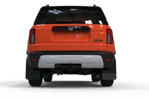 Honda Passport Mud Flaps - Rally Armor - UR with Metallic Black Logo - Black - 2026+ Honda Passport Mud Flaps - Rally Armor - UR with Metallic Black Logo - Black - 2026+